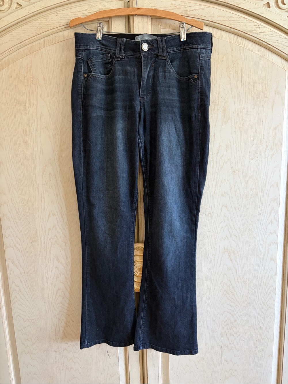 Wit and Wisdom Women's Dark Blue Wash Baby Boot cut -Leg Jeans -